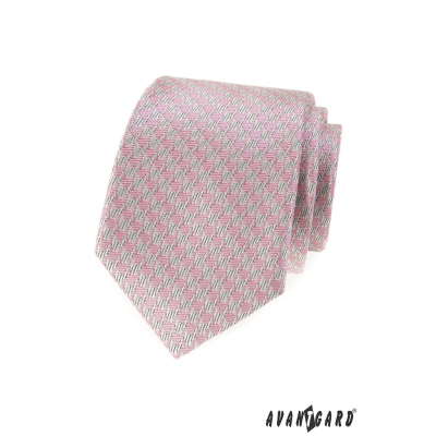 Мъжка вратовръзка с розов десен