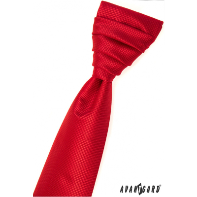 Червена структурирана френска вратовръзка