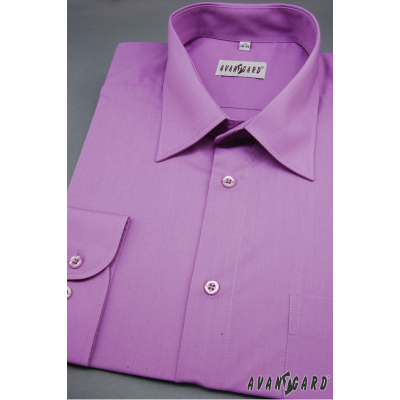 Мъжка риза KLASIC лилава - разпродажба