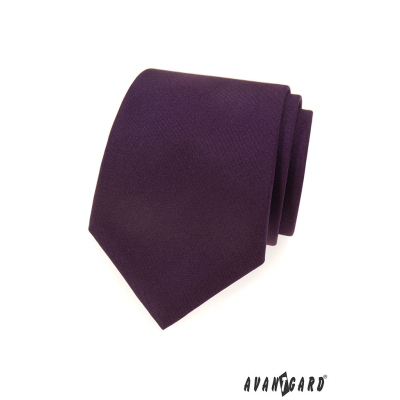 Тъмно лилава матова вратовръзка