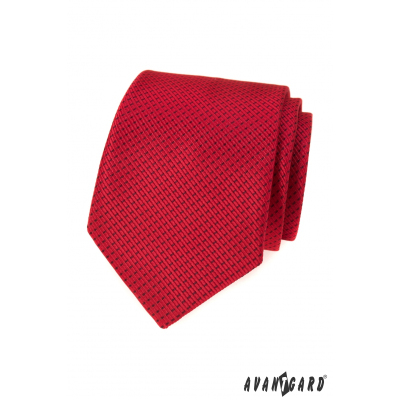 Червена вратовръзка със запетаи