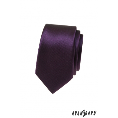 Лилава тясна вратовръзка