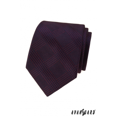 Мъжка вратовръзка с бордо райета