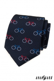 Синя вратовръзка с колоездене