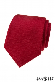 Тъмночервена текстурирана вратовръзка