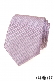 Розова вратовръзка с модерен десен