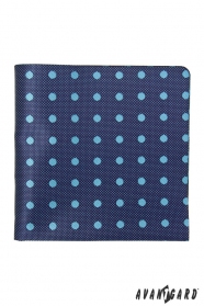 Синя структурирана кърпичка на светла точка