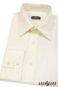 Slim Fit риза, V2-крем с дълъг ръкав