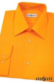 Мъжка светло оранжева риза