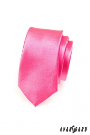 Тясна розова вратовръзка в цвят фуксия