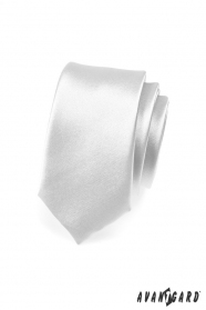 Сребърна тясна вратовръзка