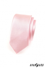 Тясна вратовръзка, светло розов гланц