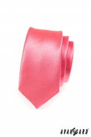 Тясна вратовръзка коралов розов цвят