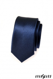 Мъжка тясна вратовръзка синя