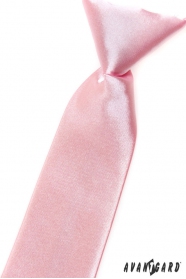 Бебешка вратовръзка светло розов гланц
