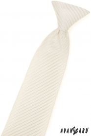 Момчешка вратовръзка с шарка в кремав цвят