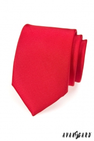 Мъжка вратовръзка червена МАТ