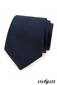 Синя матова вратовръзка за мъже