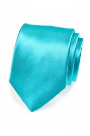 Класическа едноцветна тюркоазена мъжка вратовръзка