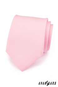 Вратовръзка за мъже розова матова