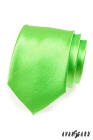 Мъжка вратовръзка, средно зелен гланц