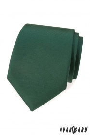 Тъмно зелена матова вратовръзка