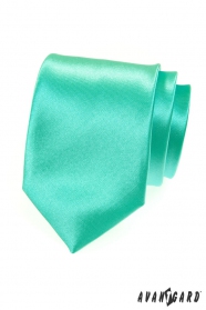 Блестяща ментово зелена вратовръзка