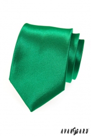 Отличителна едноцветна зелена вратовръзка