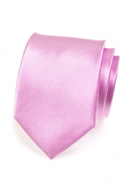 Едноцветна лъскава вратовръзка Люляк