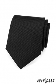 Мъжка черна матова вратовръзка