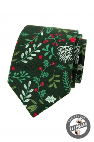 Зелена коледна вратовръзка