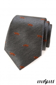 Сива вратовръзка, оранжева лисица