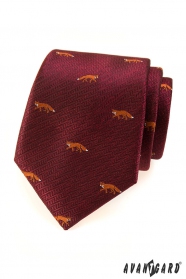 Бордо вратовръзка - лисица