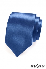 Блестяща кралска вратовръзка синя