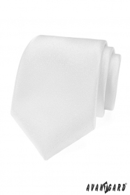 Бяла празнична вратовръзка със структурирана