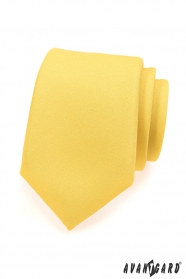 Матова жълта вратовръзка