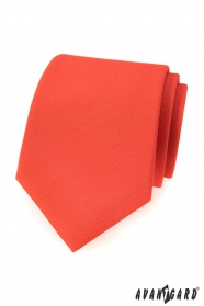Матова тъмно оранжева вратовръзка