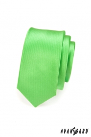 Тесен вратовръзка зелен гланц