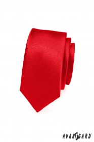 Тясна елегантна червена вратовръзка