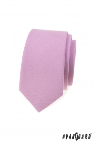 Тясна вратовръзка в цвят люляк