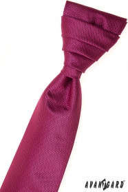 Сватбена френска вратовръзка фуксия деликатен модел
