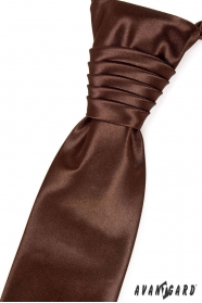 Шоколадово кафява сватбена вратовръзка