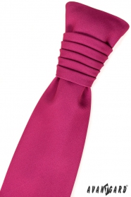 Френска сватбена вратовръзка в цвят фуксия