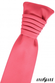Френска вратовръзка в цвят корал