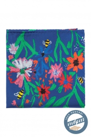 Копринена кърпичка Пчели и цветя