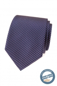 Копринена вратовръзка със синьо-червена шарка
