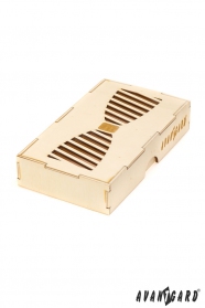 Дървена подаръчна кутия за папийонка