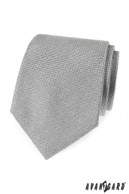 Сива мъжка вратовръзка със структура