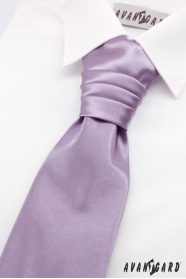 Светло лилава френска вратовръзка за деца