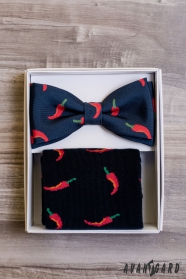 Мъжка папионка Chilli в комплект с чорапи